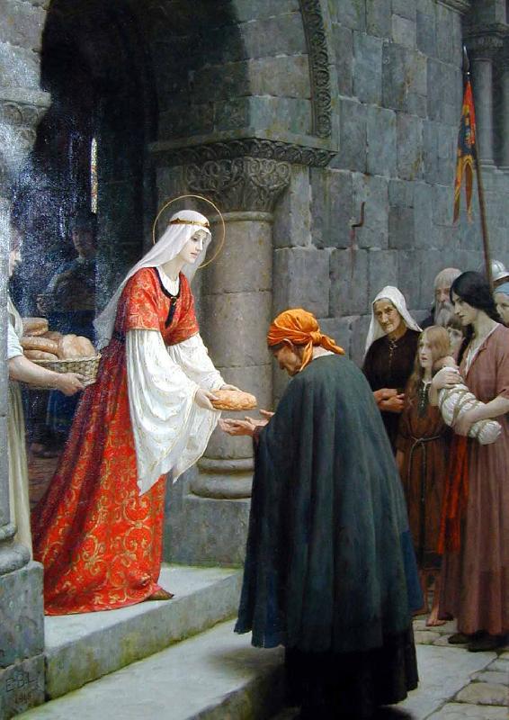 Edmund Blair Leighton The Charity of St Elizabeth of Hungary china oil painting image